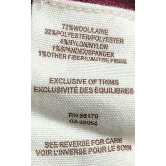 Free People Get On The Glitz Women’s Size M Wool Sweater Sequin Burgundy - Picture 11 of 12